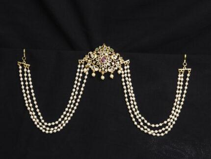 Kundan Multi-Layer Bridal Hair Ornament