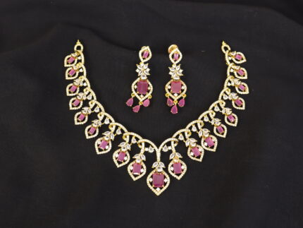 Victorian Short Necklace – Ruby Radiance Collection